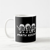 Math Rocks Academic Rock Band Humor コーヒーマグカップ (左)