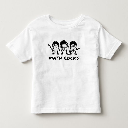 Math Rocks Academic Rock Band Humor トドラーTシャツ (正面)