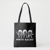 Math Rocks Academic Rock Band Humor トートバッグ (正面)