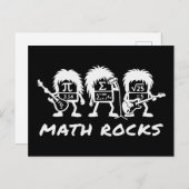 Math Rocks Academic Rock Band Humor ポストカード (正面/裏面)