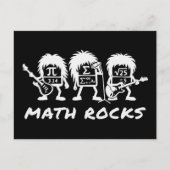 Math Rocks Academic Rock Band Humor ポストカード (正面)