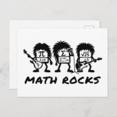 Math Rocks Academic Rock Band Humor ポストカード (正面/裏面)
