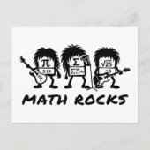 Math Rocks Academic Rock Band Humor ポストカード (正面)