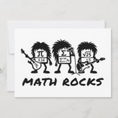 Math Rocks Academic Rock Band Humor 招待状 (正面)