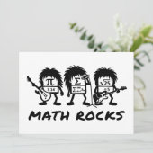 Math Rocks Academic Rock Band Humor 招待状 (スタンド正面)