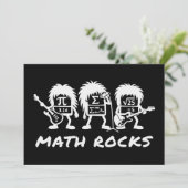 Math Rocks Academic Rock Band Humor 招待状 (スタンド正面)