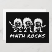 Math Rocks Academic Rock Band Humor 招待状 (正面/裏面)