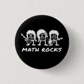Math Rocks Academic Rock Band Humor 缶バッジ (正面)