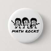 Math Rocks Academic Rock Band Humor 缶バッジ (正面)