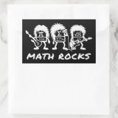 Math Rocks Academic Rock Band Humor 長方形シール (バッグ)