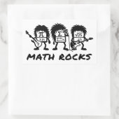 Math Rocks Academic Rock Band Humor 長方形シール (バッグ)
