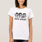 Math Rocks Academic Rock Band Humor Tシャツ (正面)