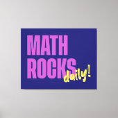 Math Rocks Daily キャンバスプリント (正面)