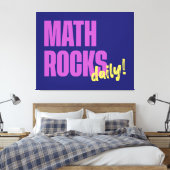 Math Rocks Daily キャンバスプリント (インサイチュ (寝室))