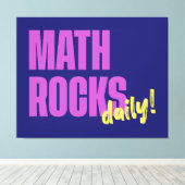 Math Rocks Daily キャンバスプリント (インサイチュ (ウッドフロア))