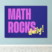 Math Rocks Daily キャンバスプリント (インサイチュ (ウッドフロア))
