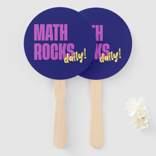 Math Rocks Daily ハンドファン (正面&裏面)