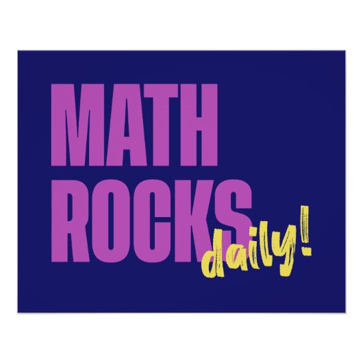 Math Rocks Daily ポスター (正面)