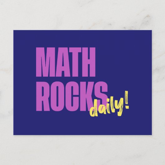 Math Rocks Daily ポストカード (正面)