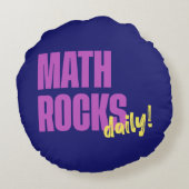 Math Rocks Daily! モダン ラウンドクッション (裏面)