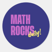 Math Rocks Daily ラウンドシール (正面)
