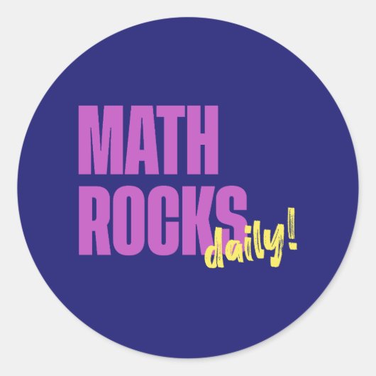 Math Rocks Daily ラウンドシール (正面)
