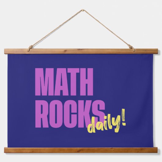 Math Rocks Daily 吊り下げ型タペストリー (正面)
