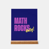 Math Rocks Daily Teacher アクリルサイン (正面)