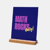 Math Rocks Daily Teacher アクリルサイン (傾斜)