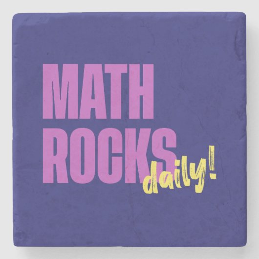 Math Rocks Daily Teacher ストーンコースター (正面)