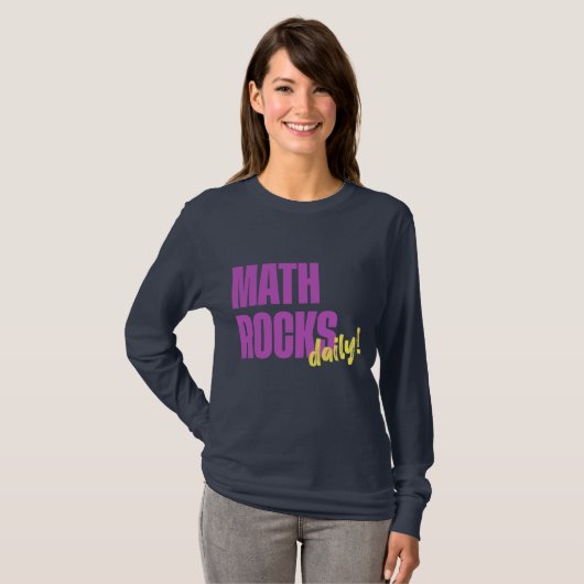 Math Rocks Daily Teacher Tシャツ (正面フル)