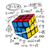 Math Rubik Cube Geometry Formula Nerd Aesthetic Tシャツ