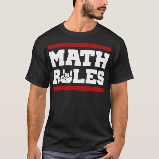 Math Rulesベッティおもしろいング Tシャツ (正面)