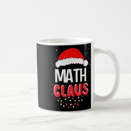 Math Santa Claus Christmas Matching Costume  コーヒーマグカップ (右)