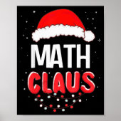 Math Santa Claus Christmas Matching Costume  ポスター (正面)