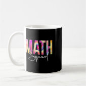 Math Squad絞り染め新学期女性感謝 コーヒーマグカップ (左)