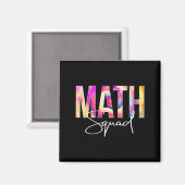 Math Squad絞り染め新学期女性感謝 マグネット (正面/裏面)