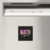 Math Squad絞り染め新学期女性感謝 マグネット (インサイチュ (食洗機))