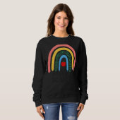 Math Squad Boho Rainbow Student Math先生戻る スウェットシャツ (正面フル)