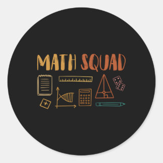 Math Squad Math先生Math ラウンドシール