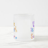 Math Superhero T-shirtsおよびギフト私の叔父さん フロストグラスマグカップ (中央)