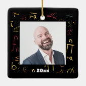 Math Symbolsフレーム先生 セラミックオーナメント (裏面)