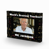 Math Symbolsフレーム先生 フォトブロック (右)