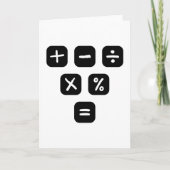 Math Symbols mathematical Signs カード (正面)