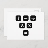 Math Symbols mathematical Signs ポストカード (正面/裏面)