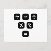 Math Symbols mathematical Signs ポストカード (正面)