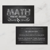 Math Teacher 名刺 (正面/裏面)