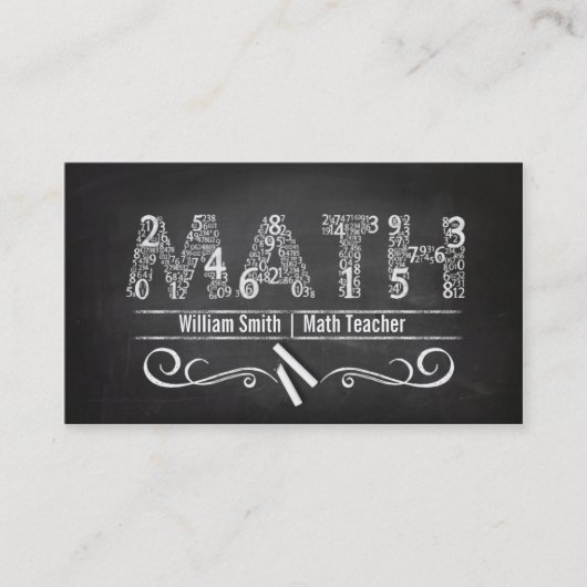 Math Teacher 名刺 (正面)