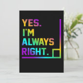 Math Teacher Always Right Mathematics Maths サンキューカード (スタンド正面)