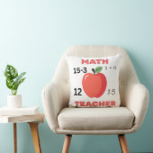 Math teacher apple design funny math teacher shirt クッション (椅子)